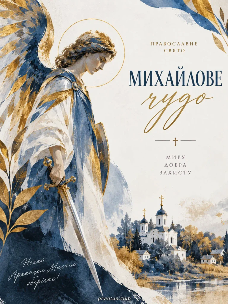 Вітаю зі святом Архангела Михаїла