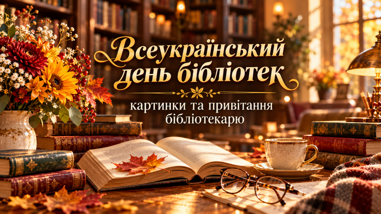 Всеукраїнський день бібліотек картинки та привітання бібліотекарю