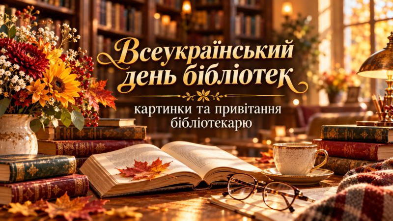 Всеукраїнський день бібліотек: картинки та привітання бібліотекарю