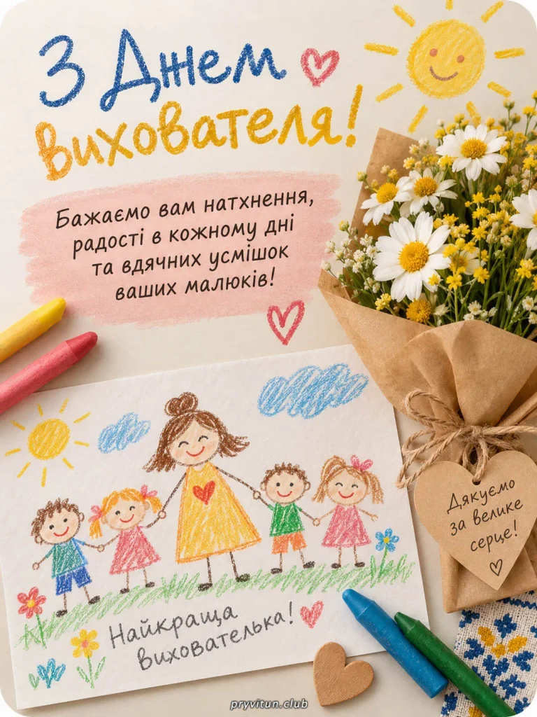 Вихователям — любові та щирої вдячності
