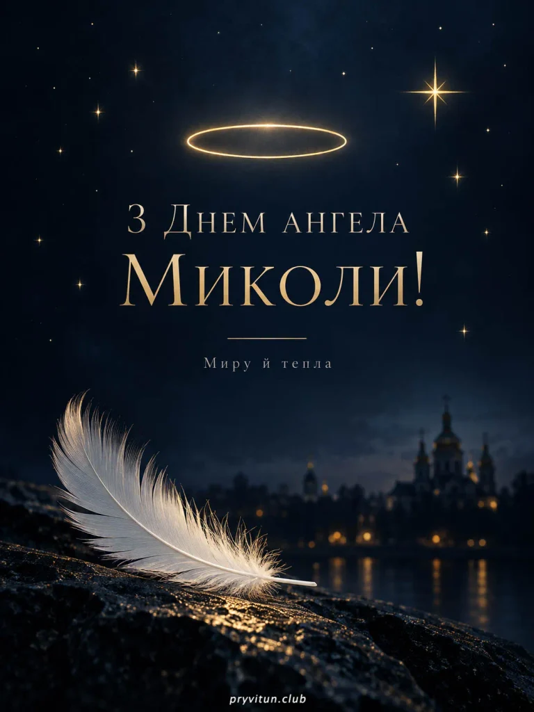 З Днем ангела та щасливої долі, Миколо