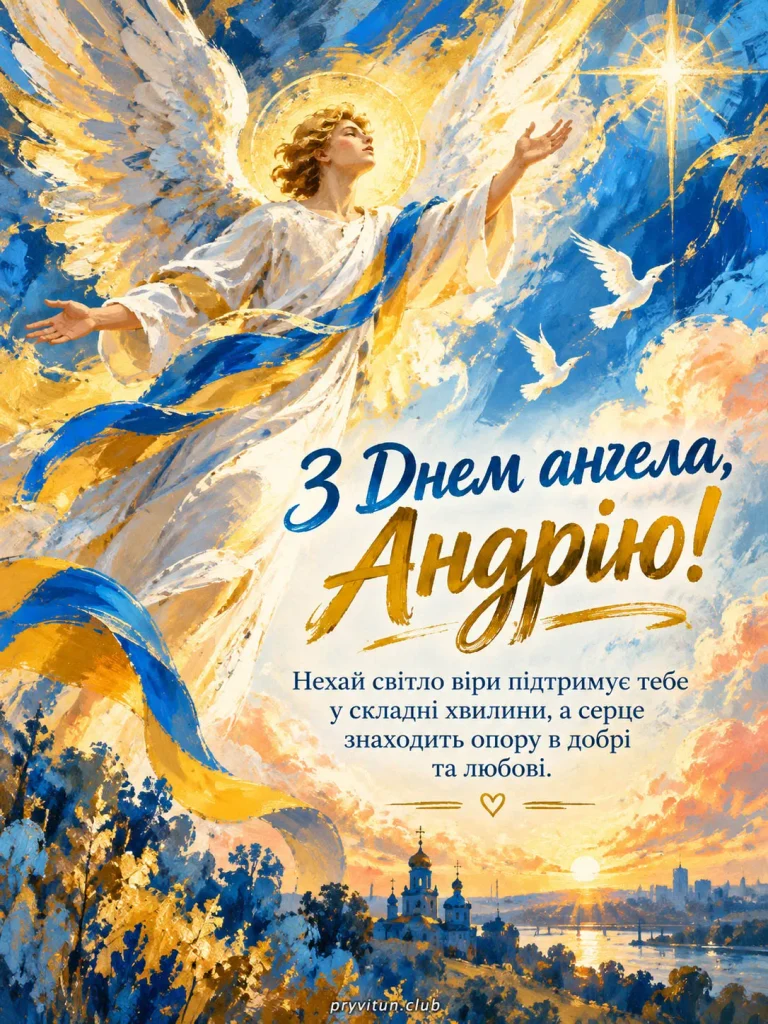 З Днем ангела та світлої долі, Андрію