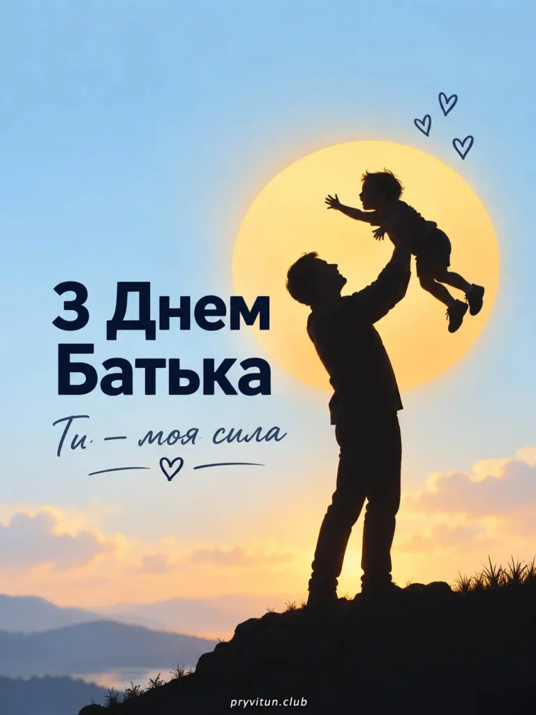 З Днем Батька, наша опора та підтримка