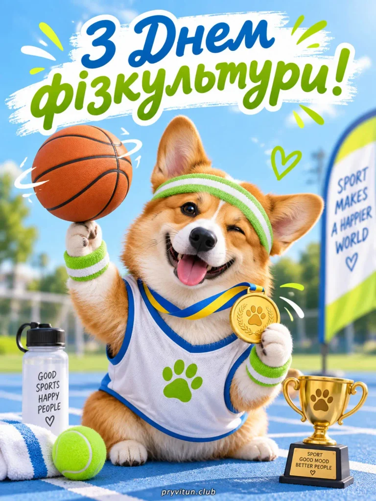 З Днем фізкультури та яскравих перемог