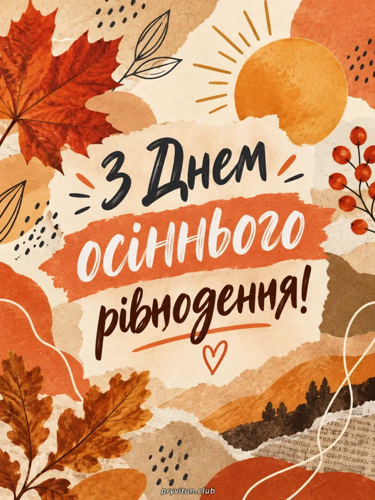 З Днем осіннього рівнодення та родинного затишку