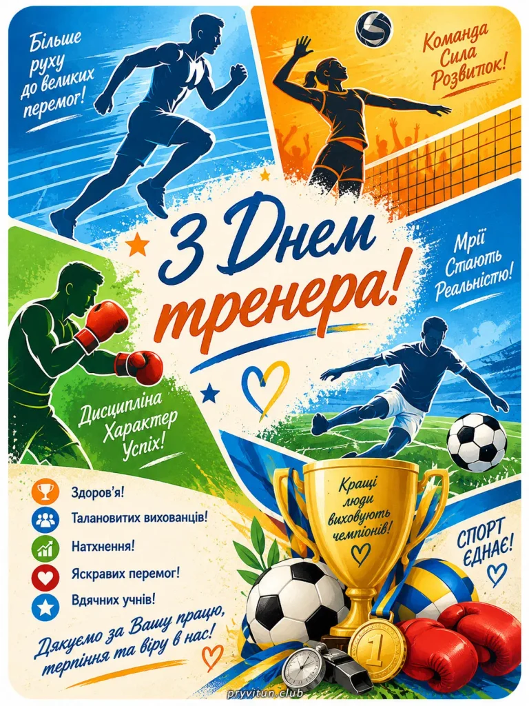 З Днем тренера та нових перемог