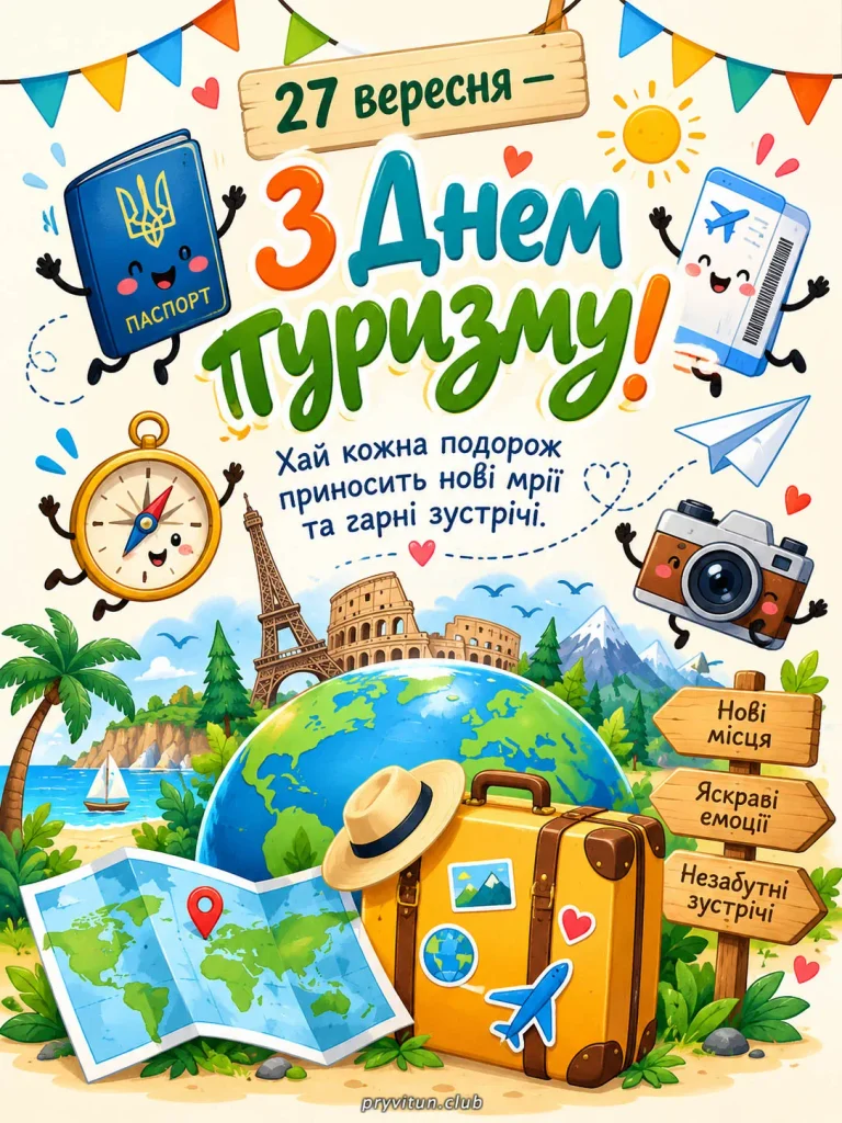 З Днем туризму та попутного вітру