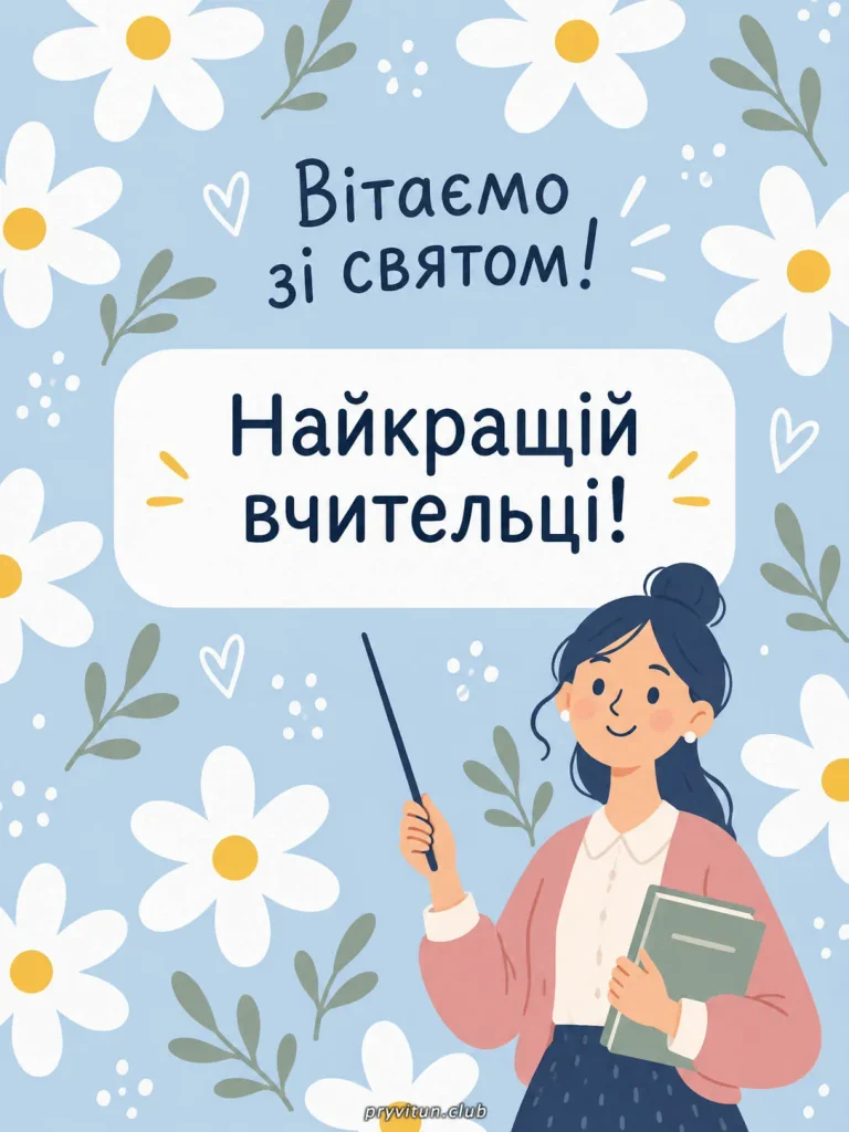 З Днем вчителя від щирого серця