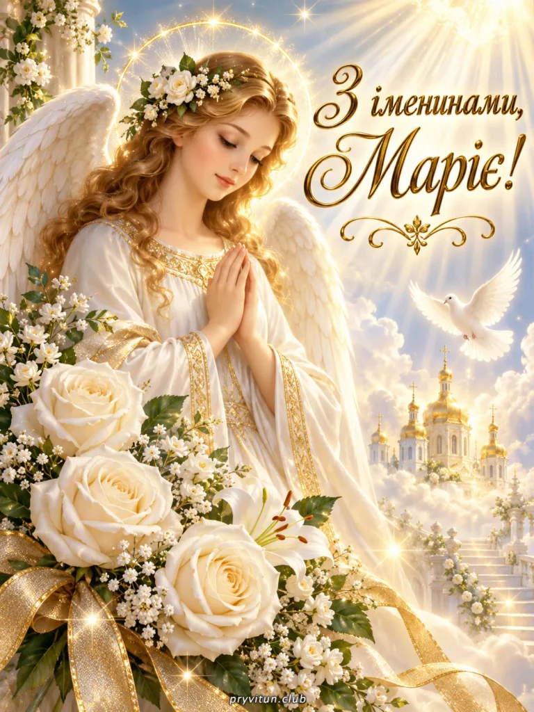 З іменинами та Божого благословення, Маріє