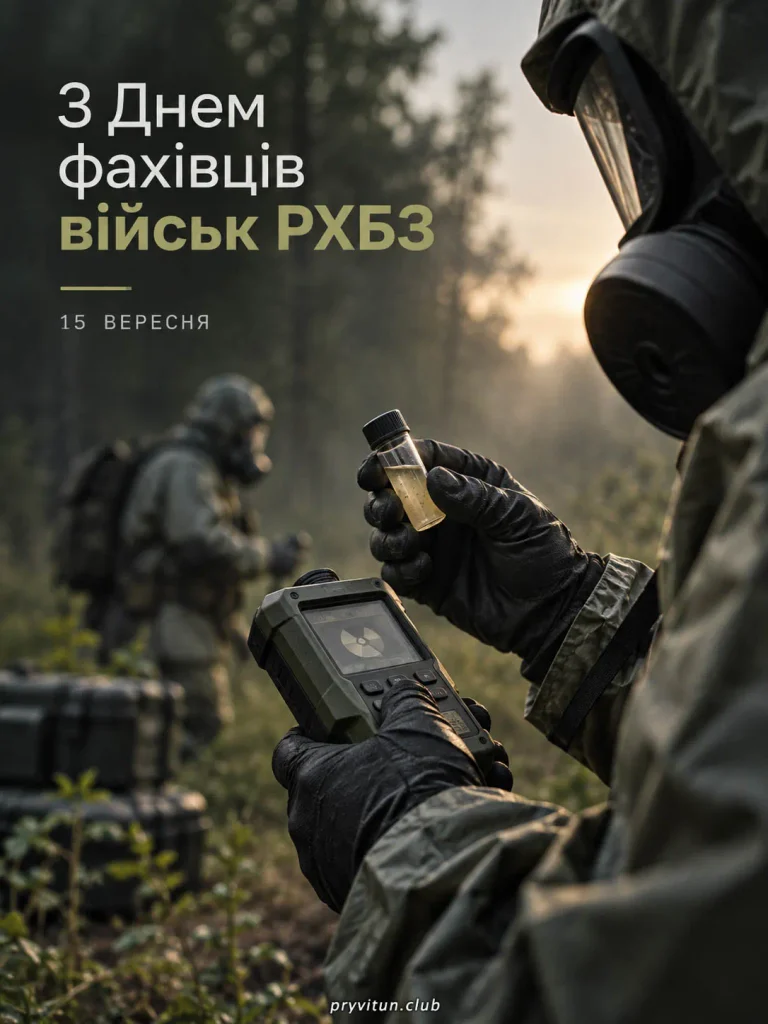 З професійним святом воїнів РХБЗ