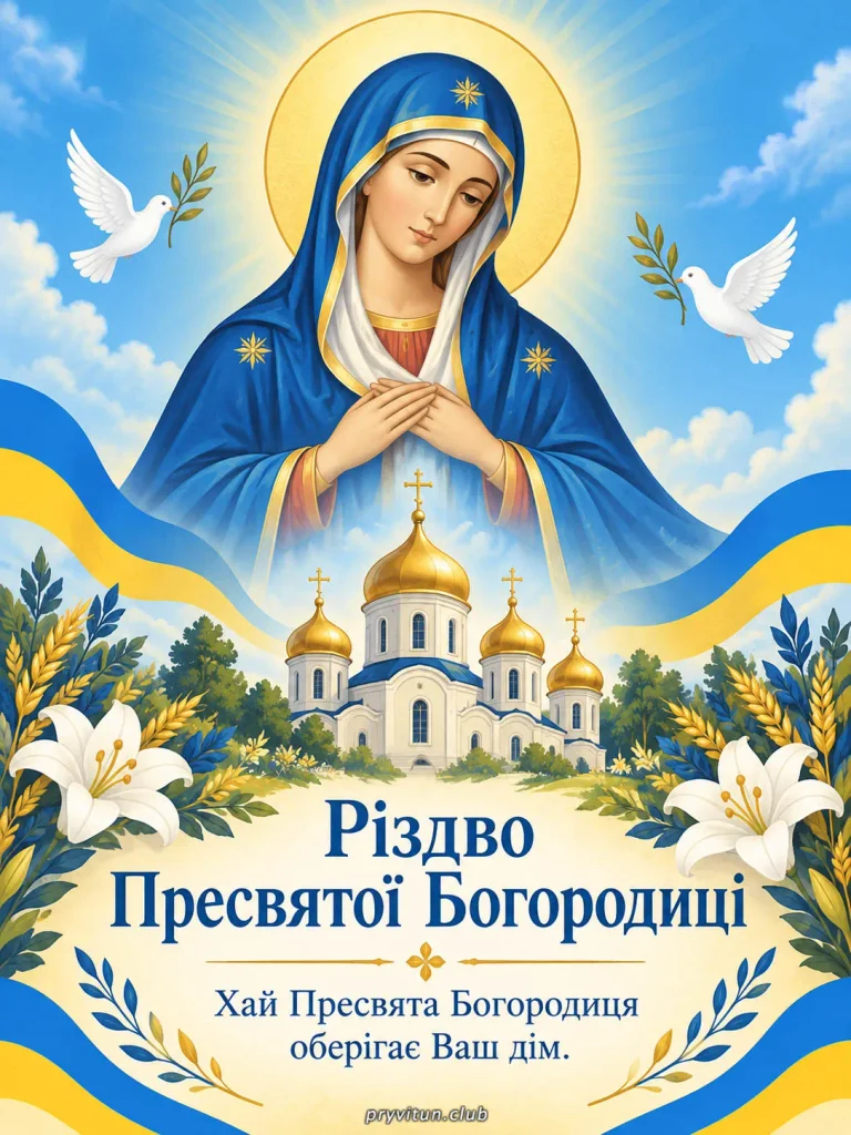 З Різдвом Богородиці від щирого серця