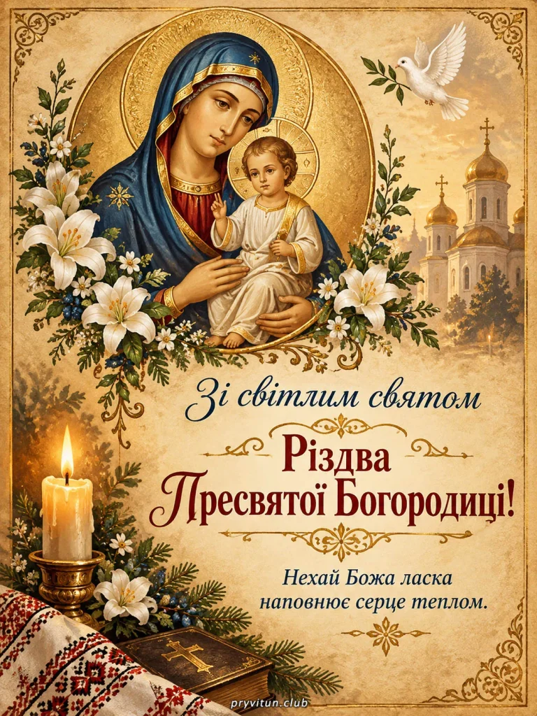 З Різдвом Пресвятої Діви Марії