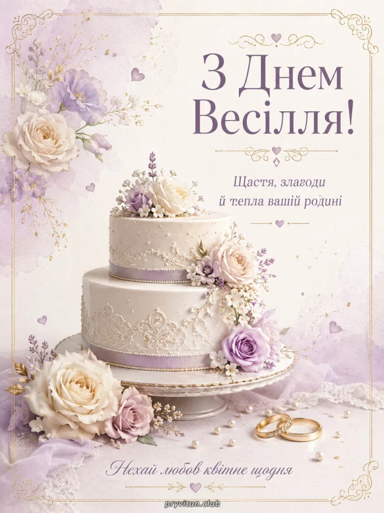 З весіллям та народженням нової сім'ї