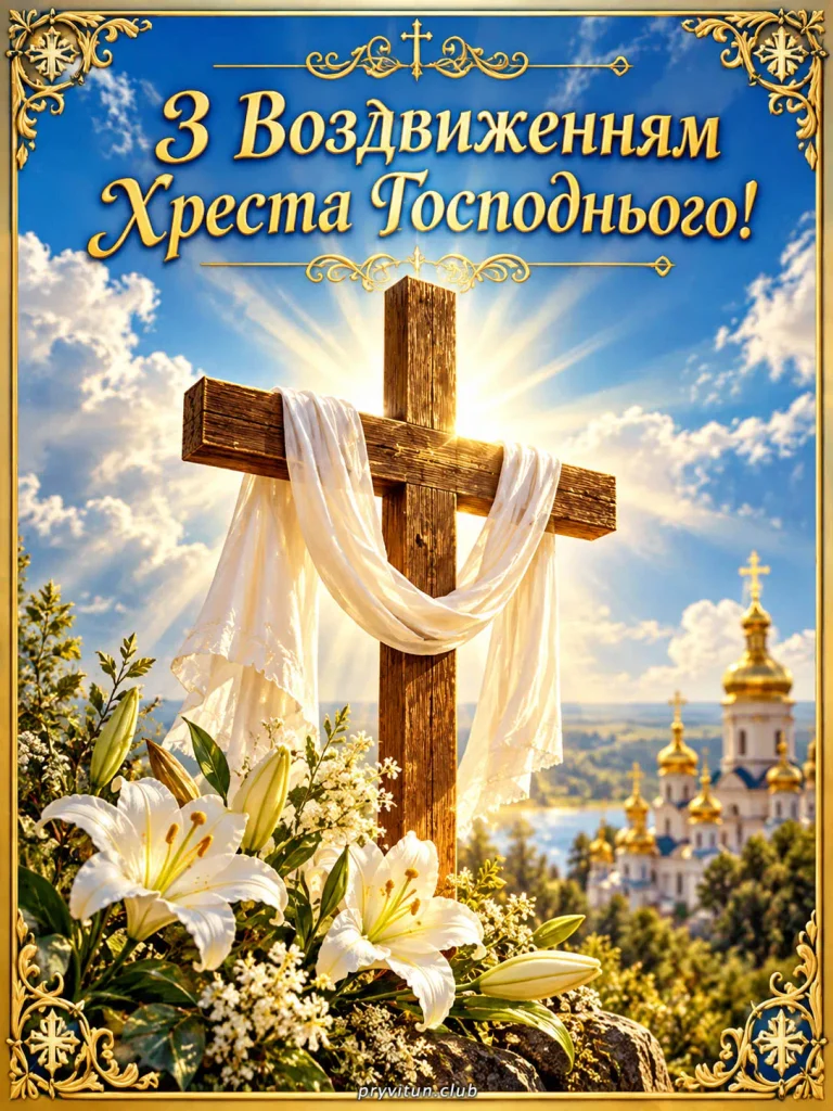 З Воздвиженням Хреста Господнього