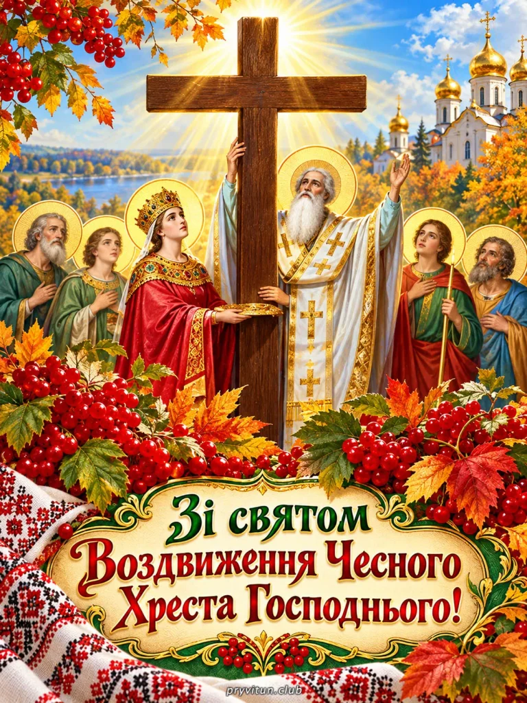 З Воздвиженням Хреста та мирного неба