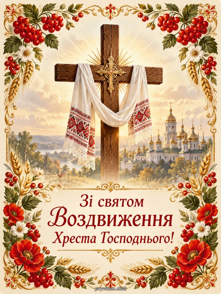 З Воздвиженням та душевного спокою