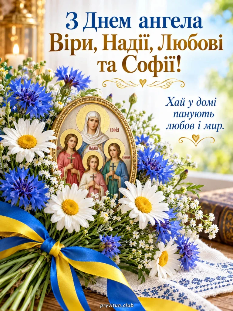 Здоров'я, щастя та добра в День ангела