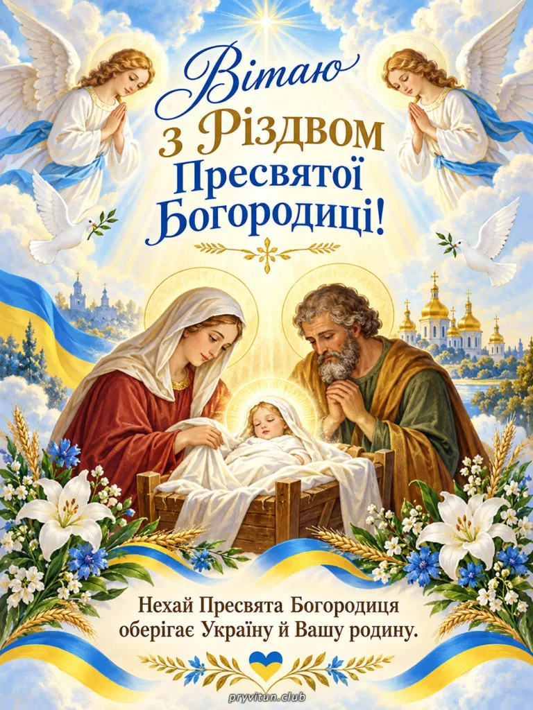 Здоров'я та добра у свято Різдва Богородиці