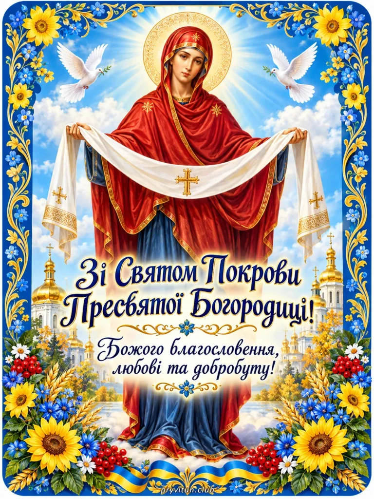 Зі Святою Покровою та Божої ласки