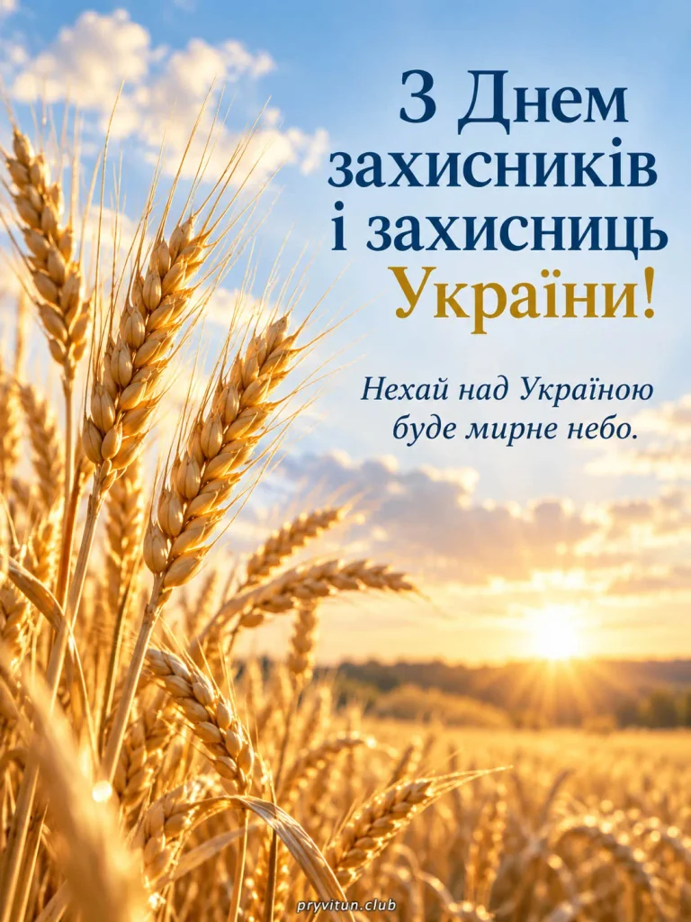 Зі святом мужніх захисників і захисниць