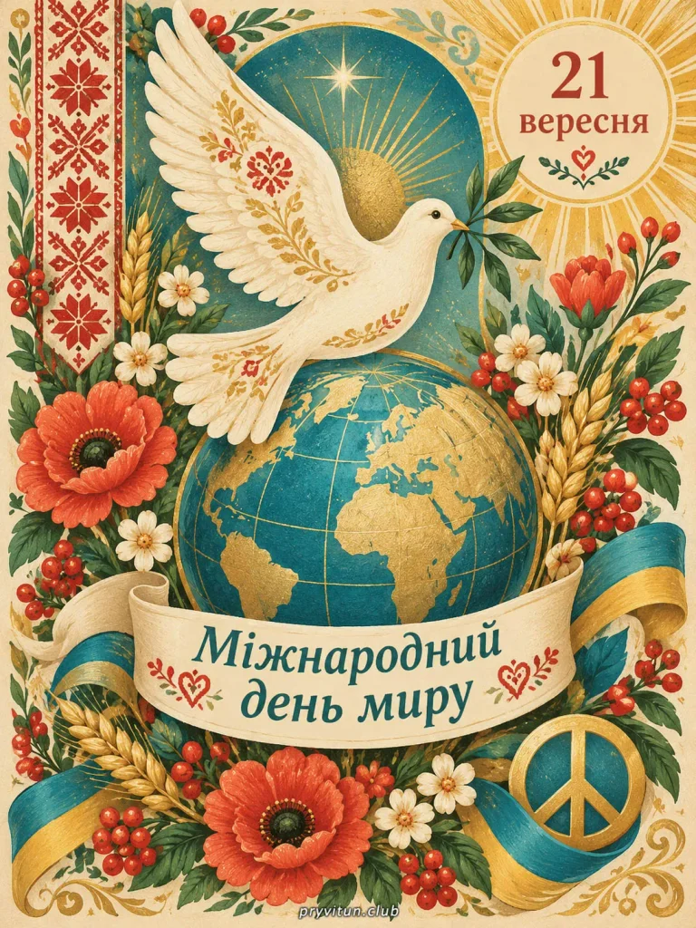 Зі святом миру та добра
