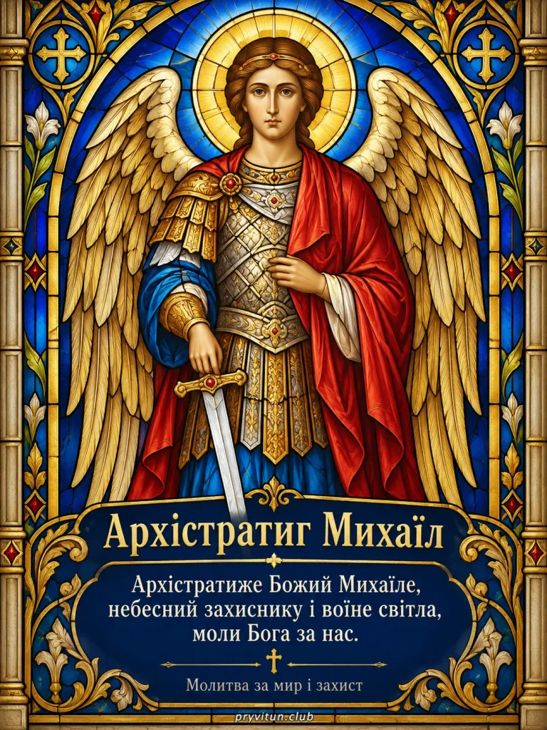 Зі святом небесного захисника Михаїла