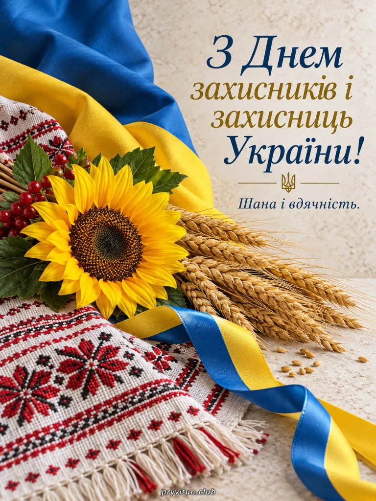Зі святом сили, мужності та незламності