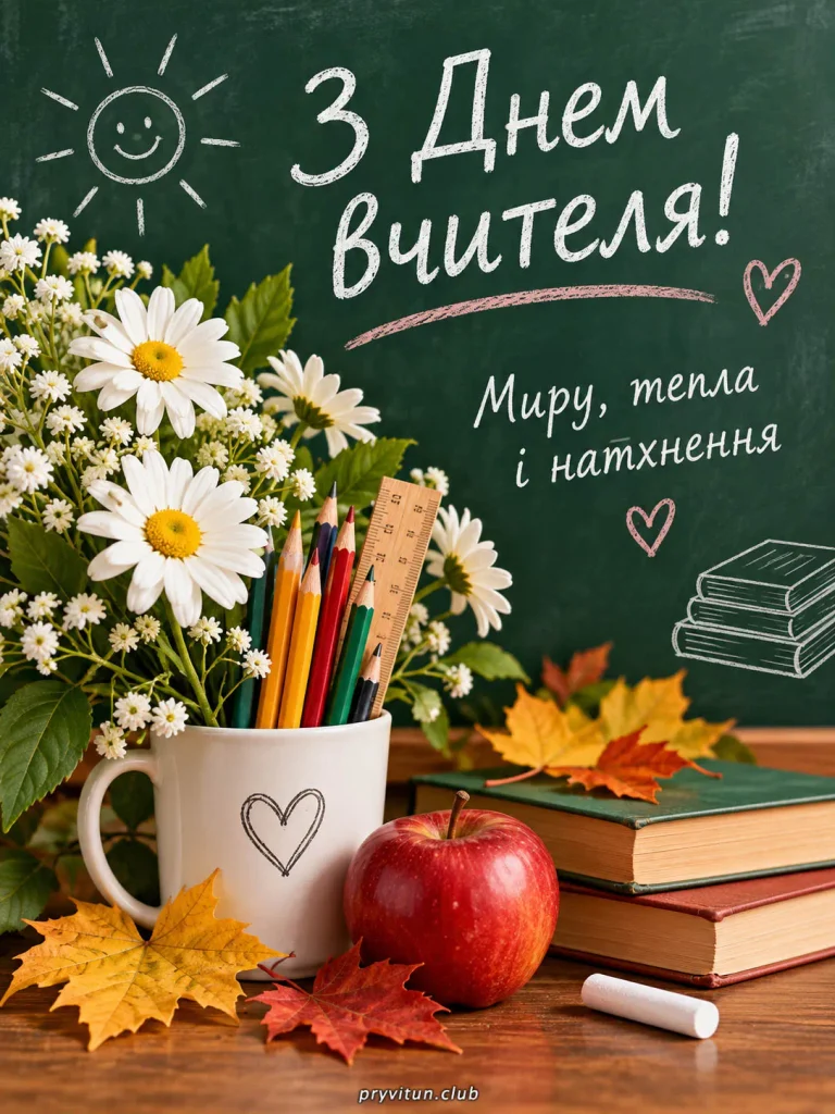 Зі святом тих, хто навчає і надихає