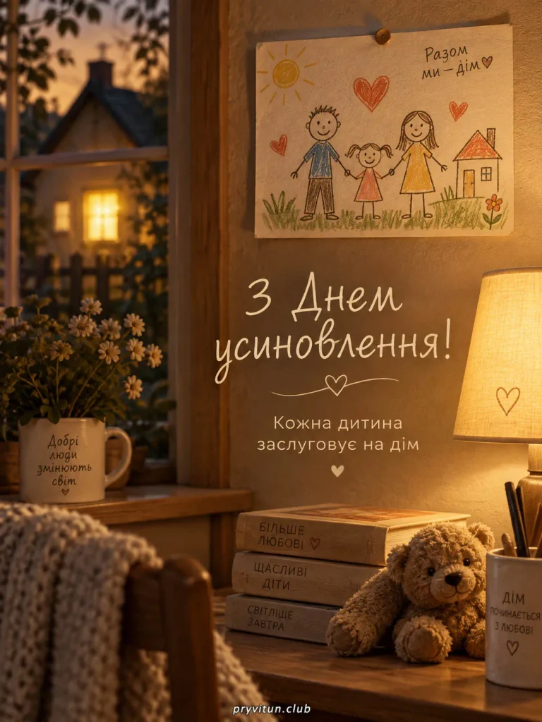 Зі святом тих, хто подарував дитині родину