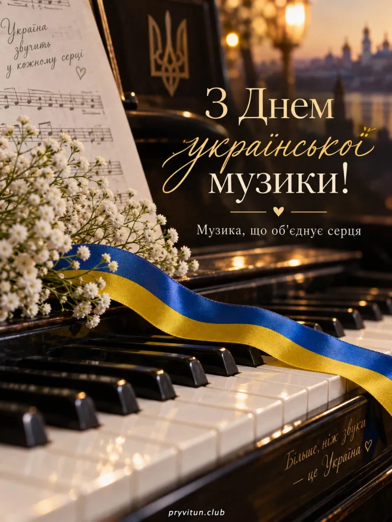 Зі святом української пісні та музики