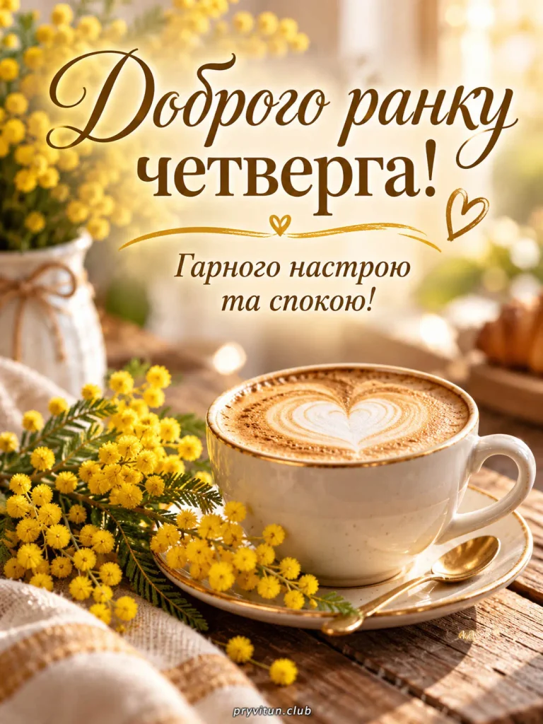 Бадьорого ранку та вдалого четверга