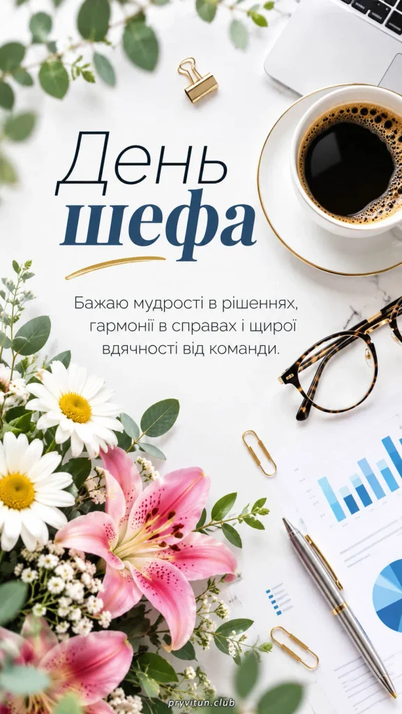 Бажаємо керівнику натхнення та нових досягнень