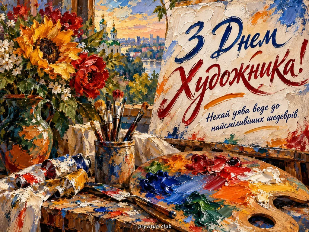 Бажаю натхнення для кожного нового полотна