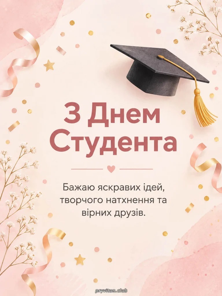 Бажаю цікавих лекцій та легких сесій