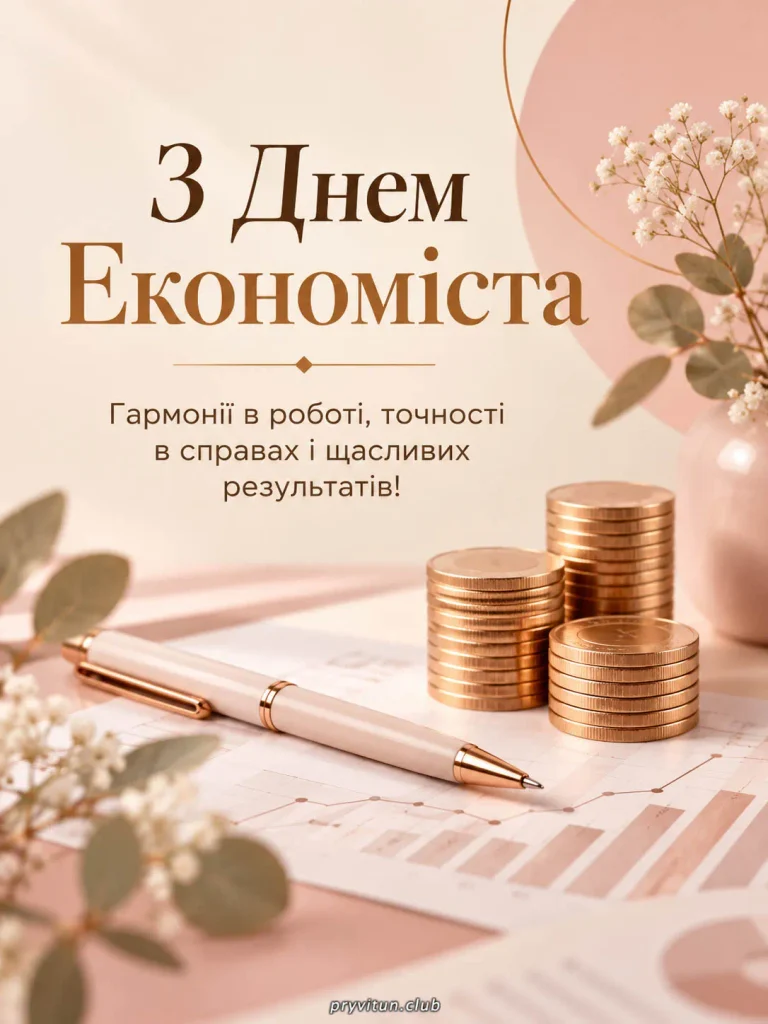 Бажаю великих досягнень у світі економіки