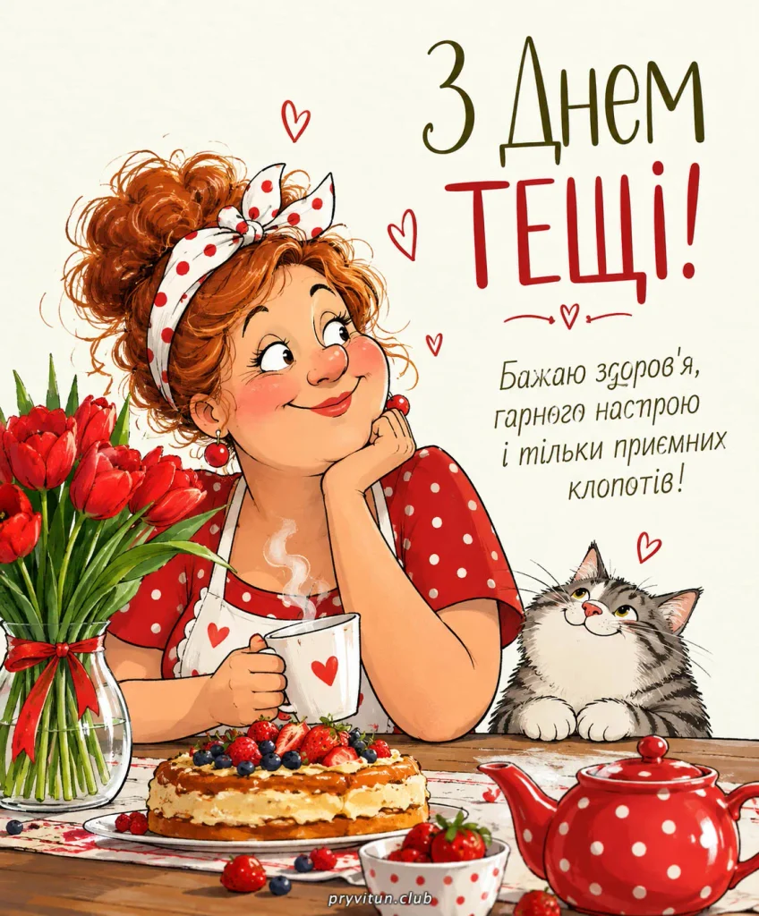 Бажаю здоров'я та щастя, люба тещо