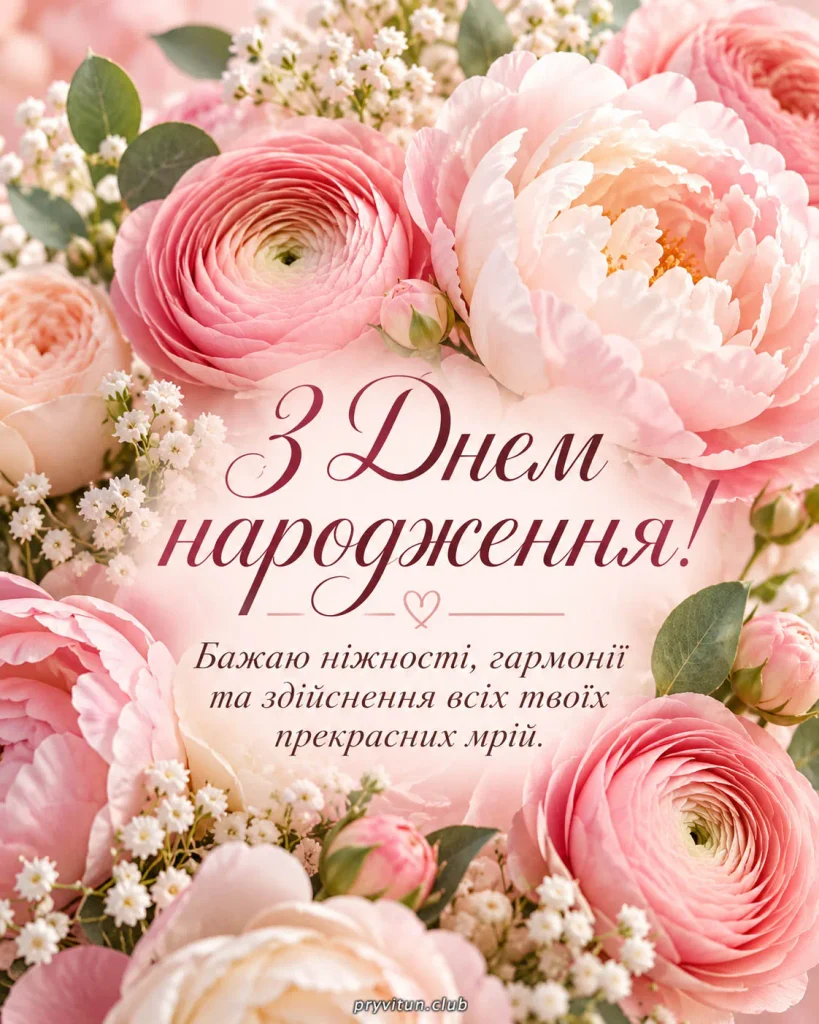 Бажаю жіночого щастя та безмежної любові