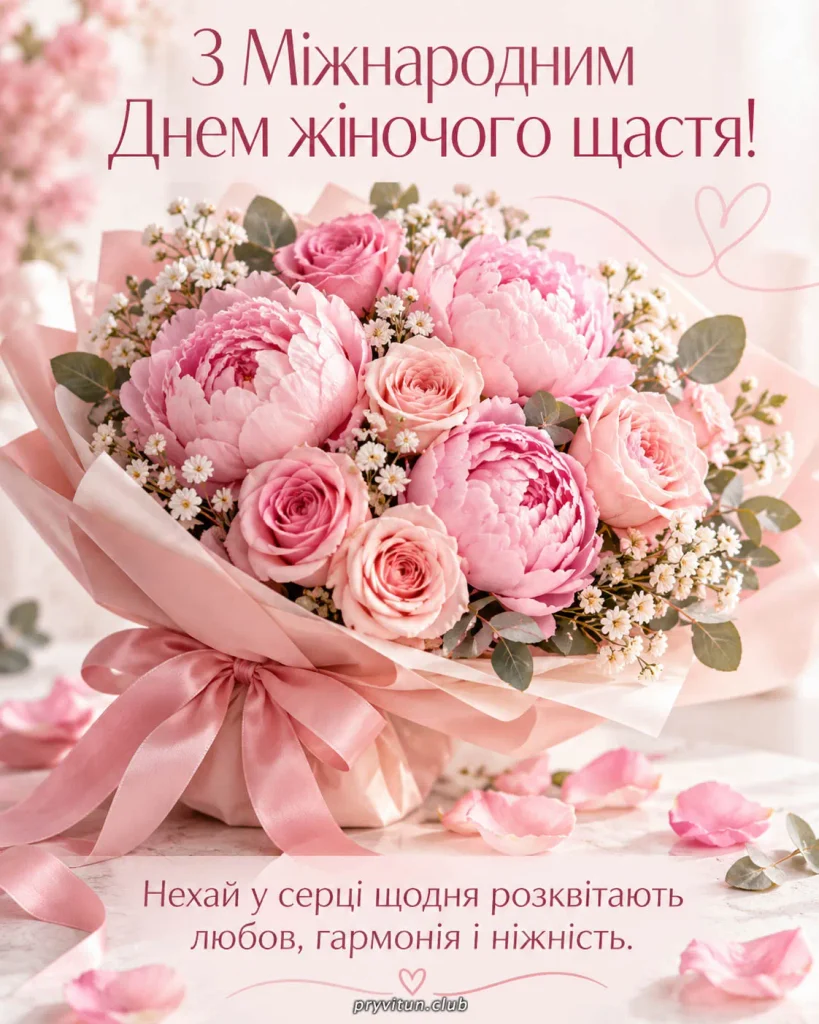 Бажаю жіночого щастя та здійснення мрій