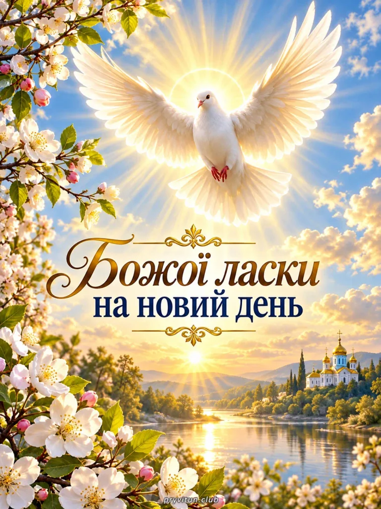 Божого благословення та ласки на новий день