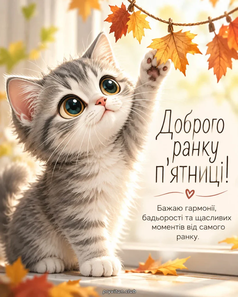 Чарівного ранку та прекрасної п'ятниці