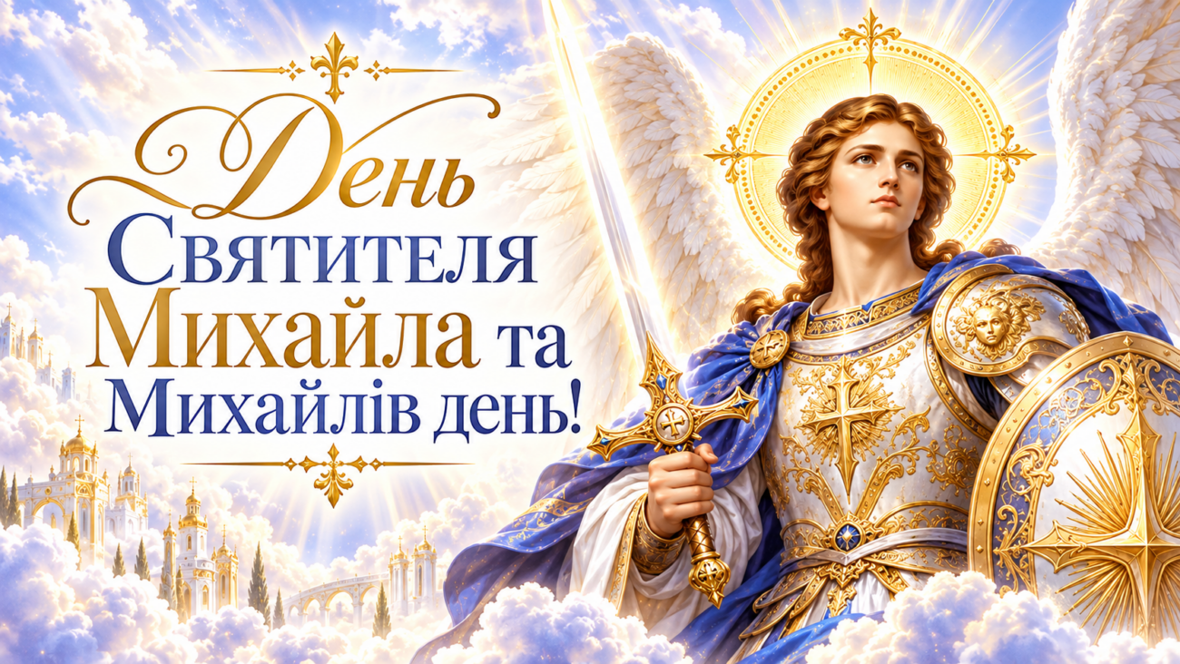 День Святителя Михайла та Михайлів день картинки, історія, традиції, прикмети, привітання