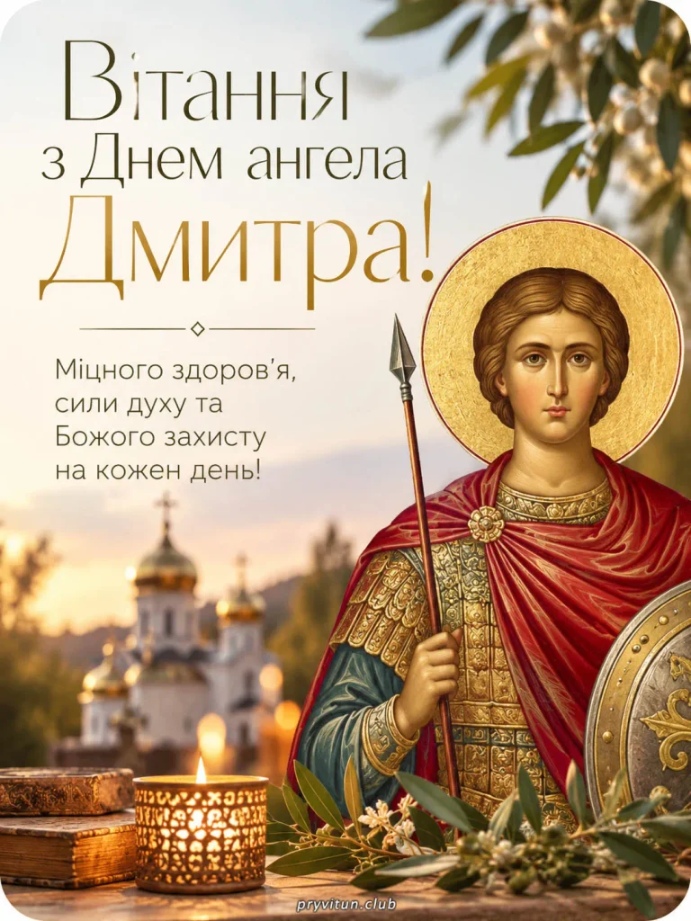 З Днем Ангела Дмитра — картинки та привітання українською
