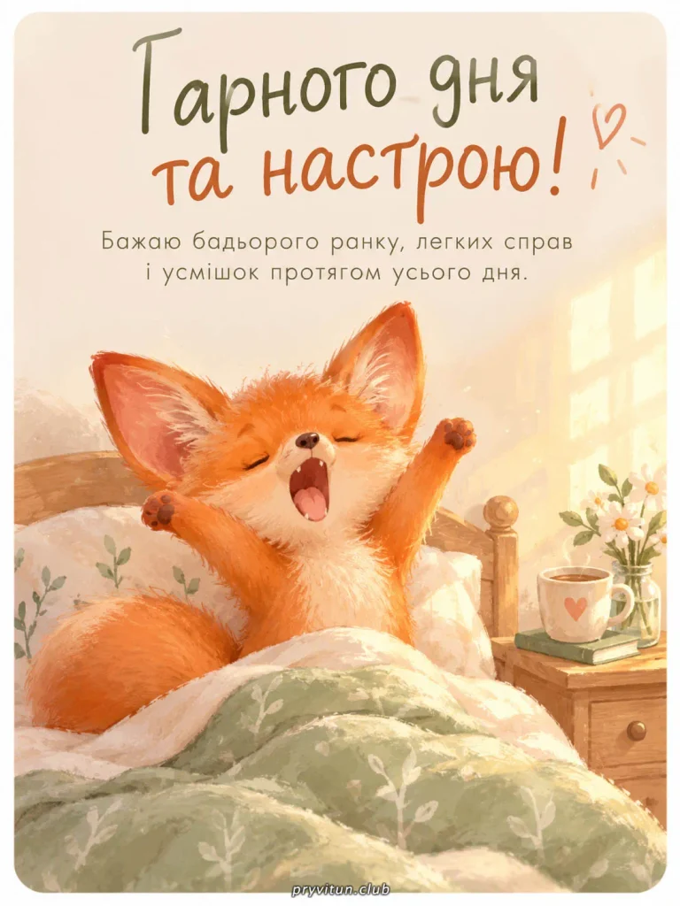 Доброго ранку, нехай новий тиждень буде щасливим