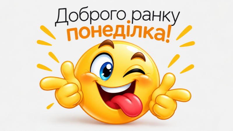 Доброго ранку понеділка: прикольні, веселі картинки зі смайликами та усмішками
