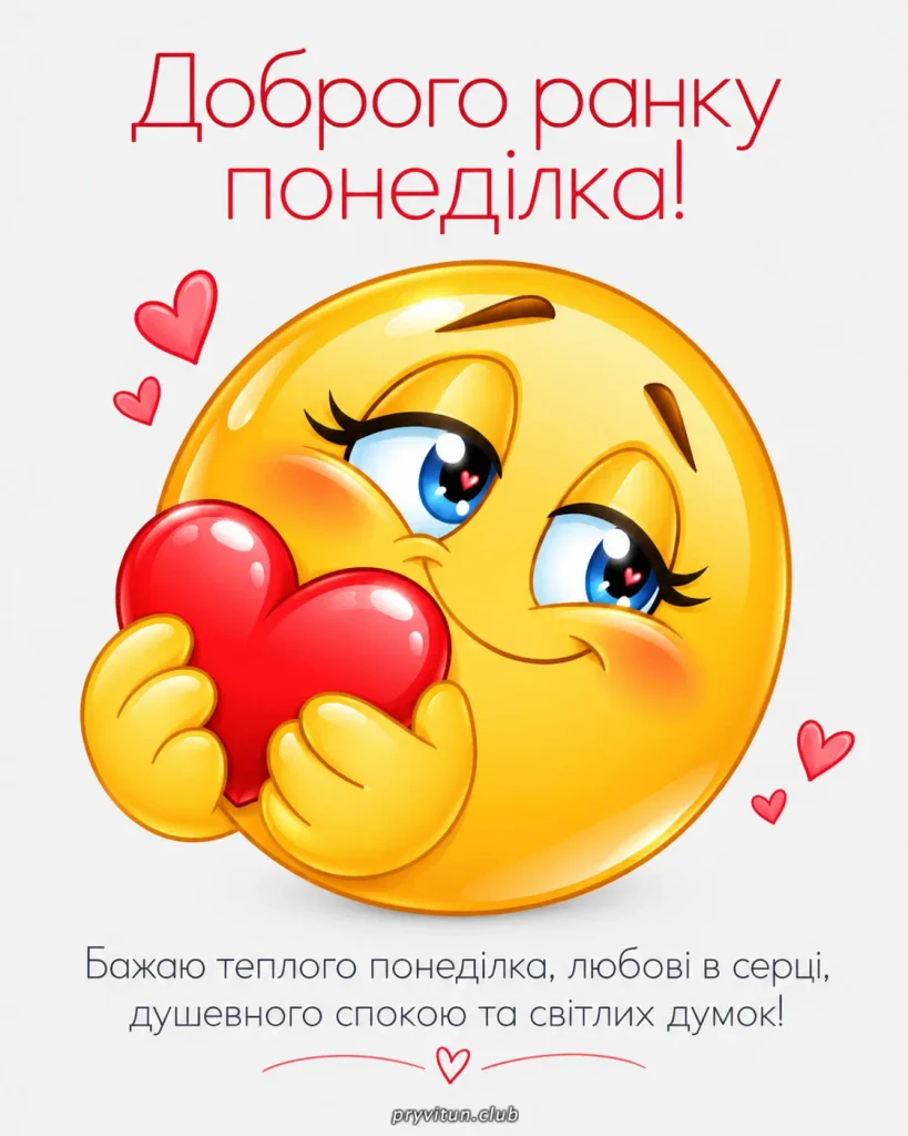 Доброго ранку понеділка та мирного дня
