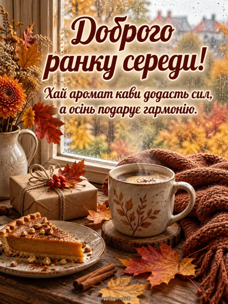 Доброго ранку середи та мирного неба