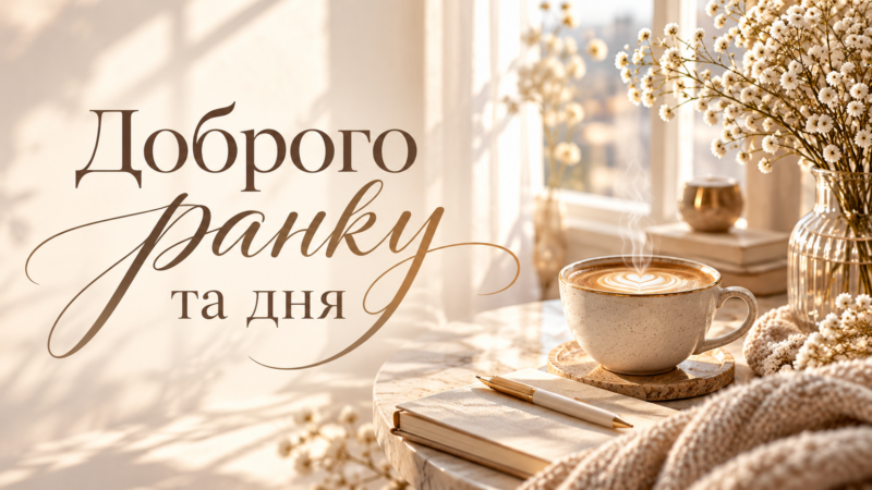 Доброго ранку та дня: гарні, красиві, мотивуючі картинкі та афірмації