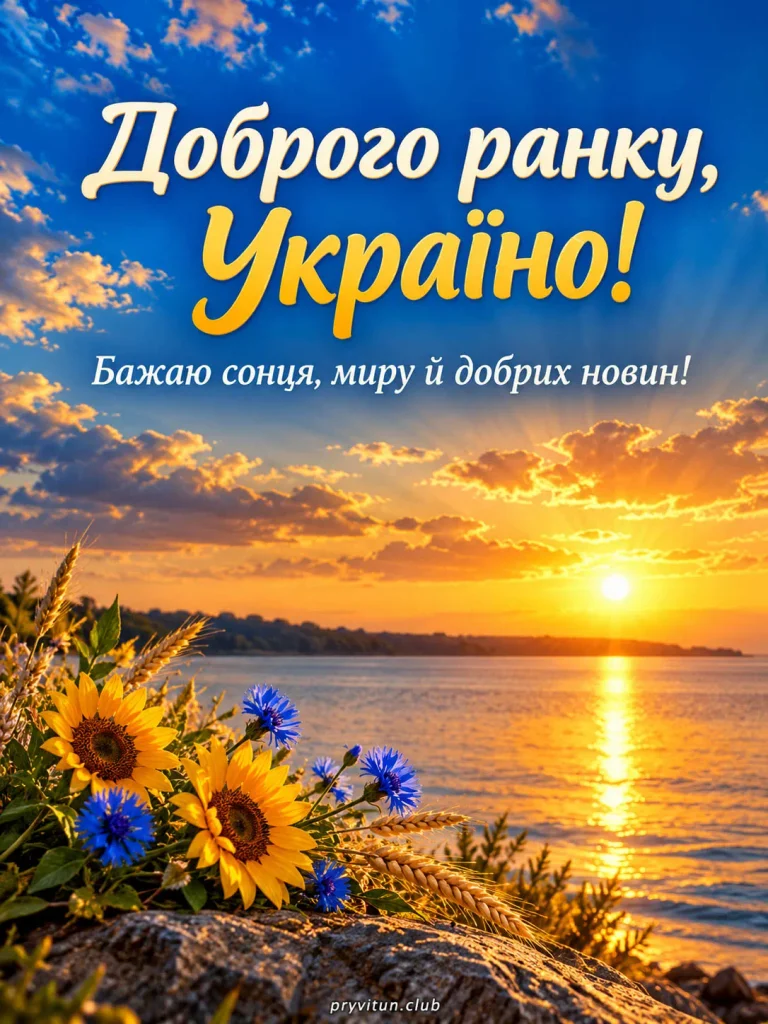 Доброго ранку та мирного неба, Україно