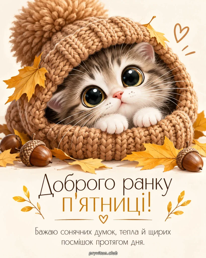 Доброго ранку та приємного завершення тижня