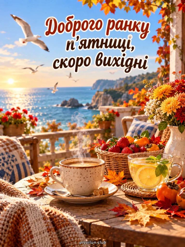 Доброго ранку та приємних вихідних